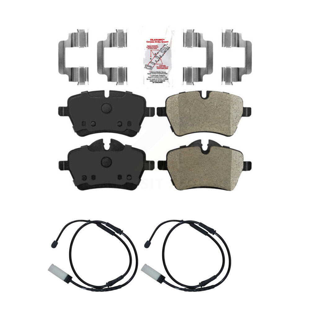 Front Ceramic Disc Brake Pads And Wear Sensors Kit For Mini Cooper Countryman Paceman KNW-100820