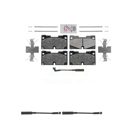Front Ceramic Brake Pads Extra Wear Sensor Kit For GMC Chevrolet Silverado 1500 Sierra XL KNW-100838