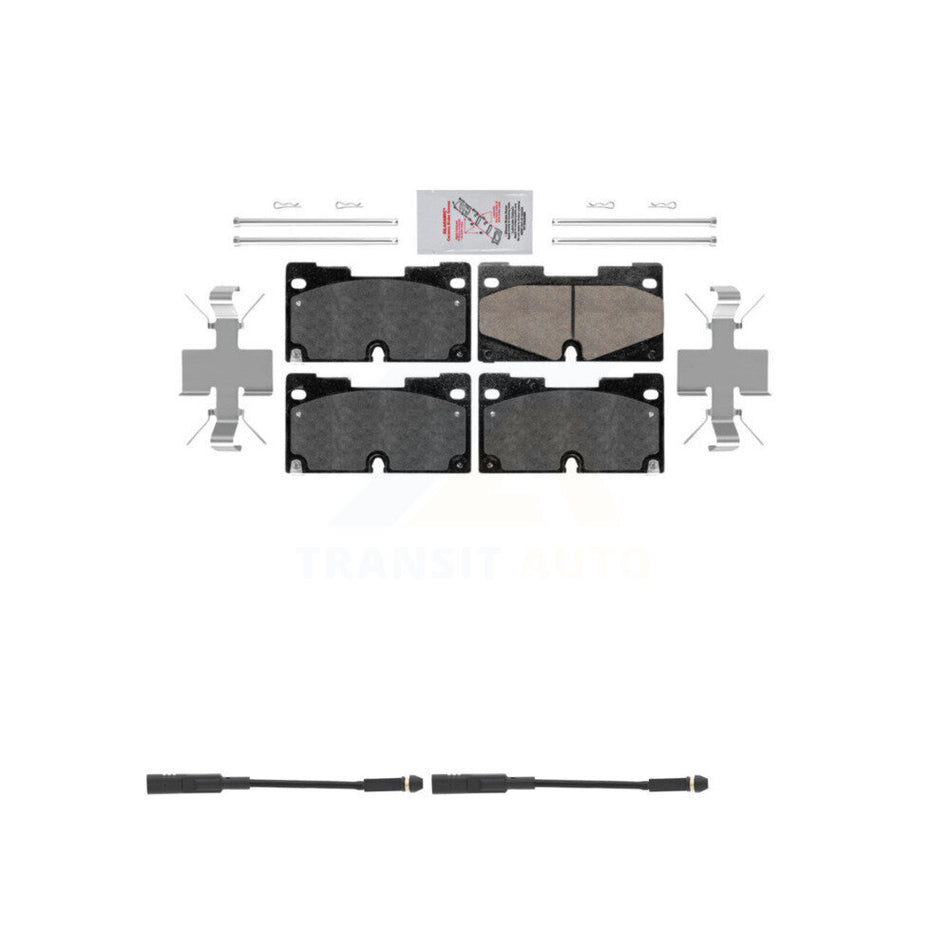 Front Ceramic Brake Pad & Wear Sensor Kit For GMC Chevrolet Silverado 1500 Sierra Limited KNW-100840