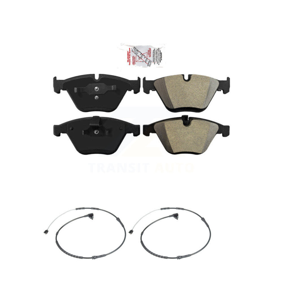 Front Ceramic Disc Brake Pads And Wear Sensors Kit For BMW Z4 KNW-100843