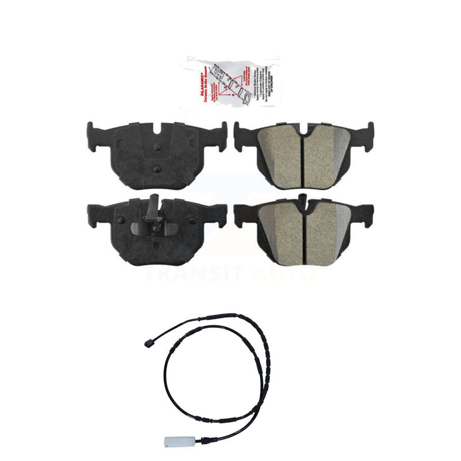 Rear Ceramic Disc Brake Pads And Wear Sensors Kit For BMW 335i 335is 335d KNW-100893