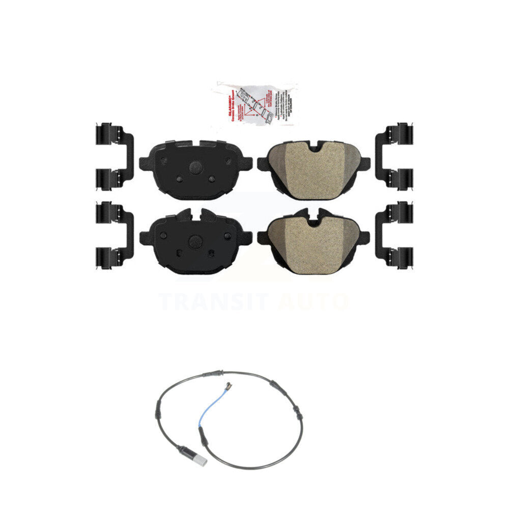 Rear Ceramic Disc Brake Pads Wear Sensor Kit For BMW 535i xDrive 528i 535d ActiveHybrid 5 KNW-100921