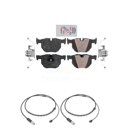 Rear Ceramic Disc Brake Pads And Wear Sensor Kit For 2015-2016 BMW X5 xDrive35d with 3.0L KNW-101036