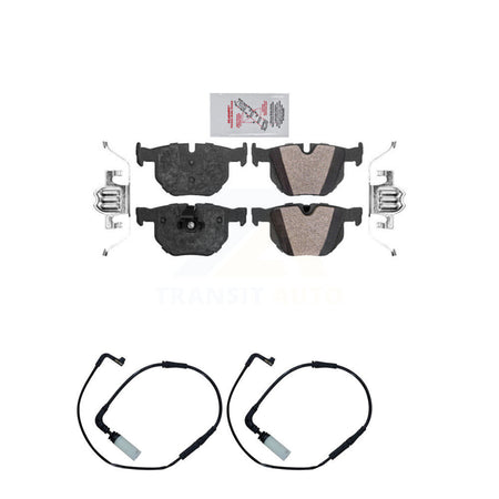 Rear Ceramic Brake Pad And Wear Sensor Kit For BMW 530i 530xi 528i xDrive 525i 535i 535xi KNW-101040