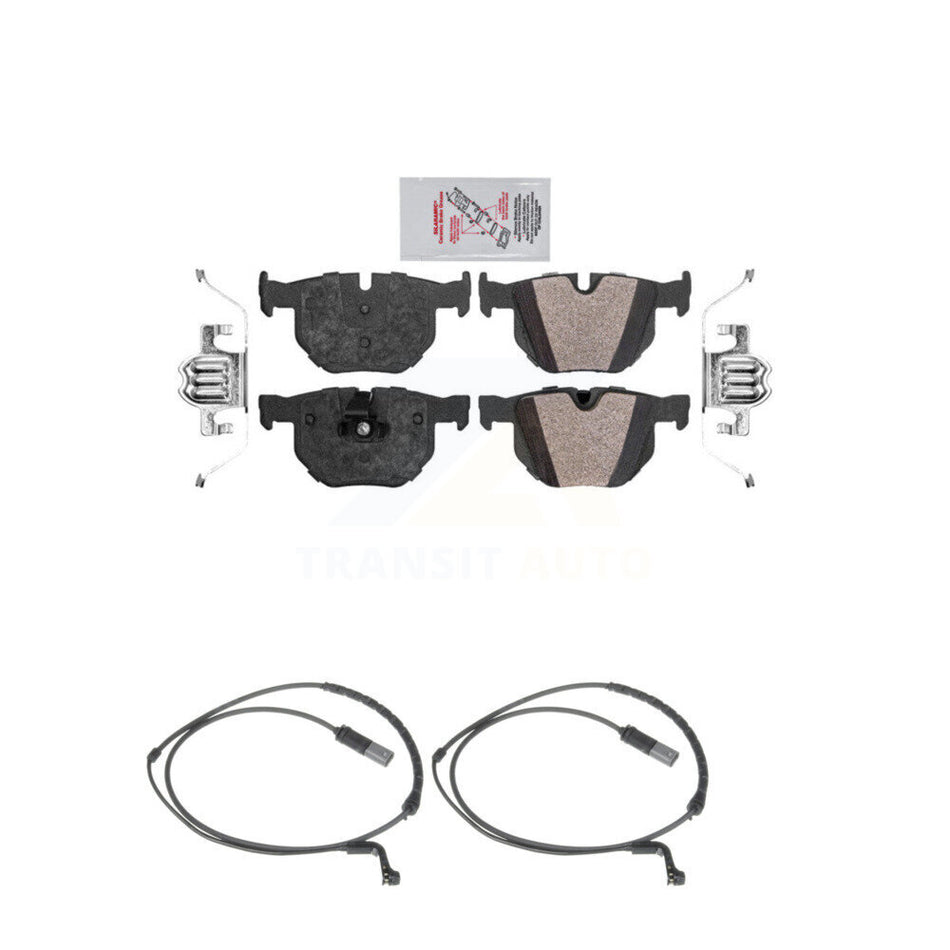 Rear Ceramic Disc Brake Pads And Wear Sensors Kit For BMW X5 X6 KNW-101042