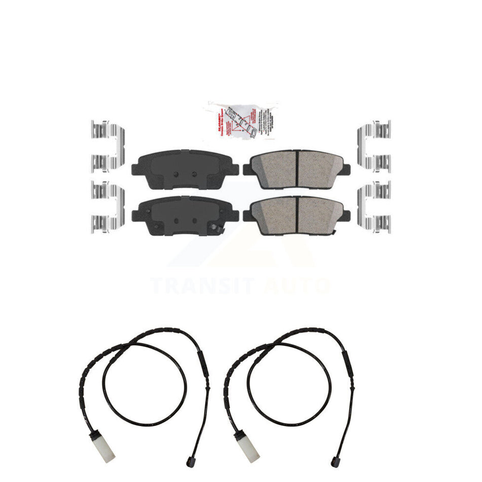 Rear Ceramic Disc Brake Pads And Wear Sensors Kit For Mini Cooper Countryman Paceman KNW-101086