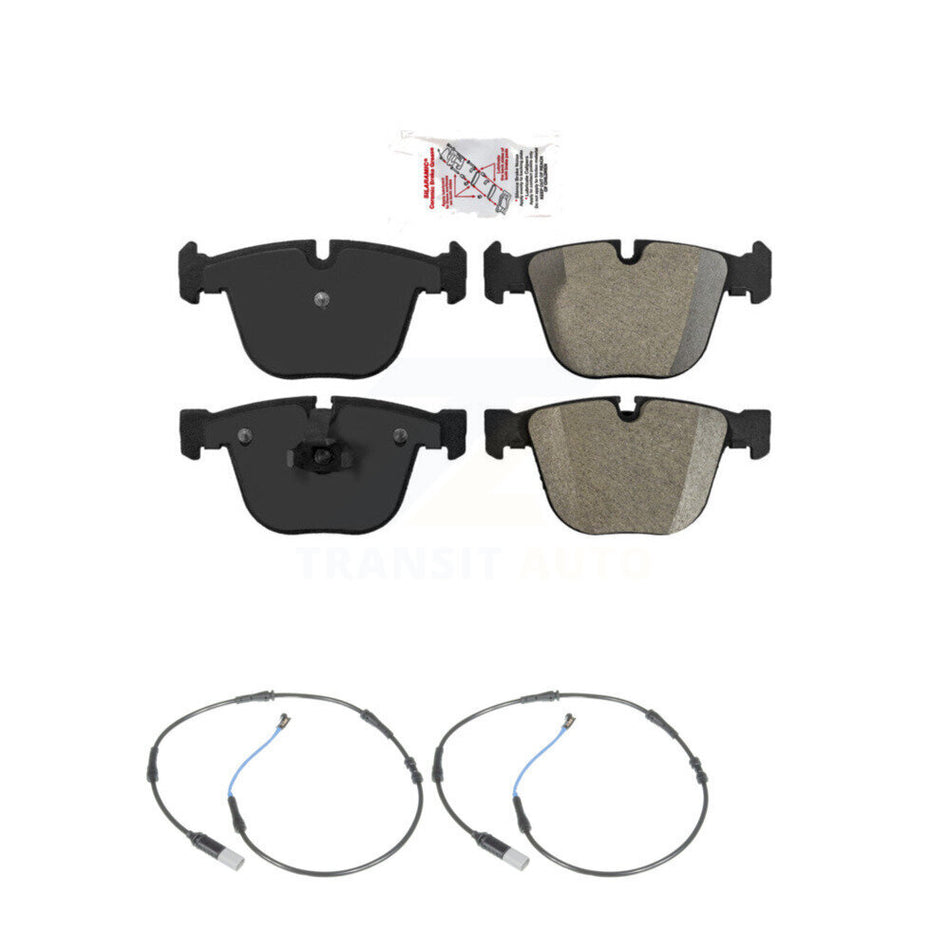 Rear Ceramic Disc Brake Pads And Wear Sensors Kit For 2009-2010 BMW 535i 3.0L KNW-101100