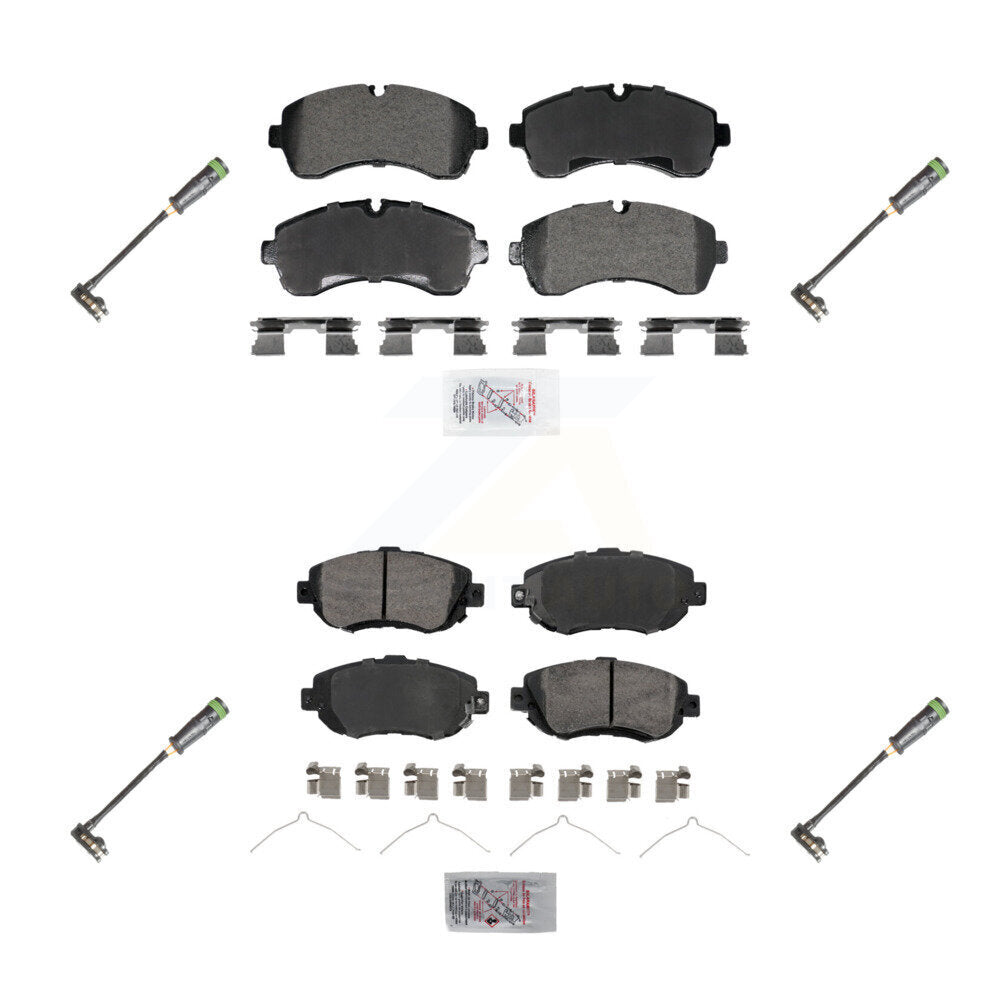 Front Rear Ceramic Brake Pad And Wear Sensor Kit For Freightliner Sprinter 2500 3500 1500 KNW-101290