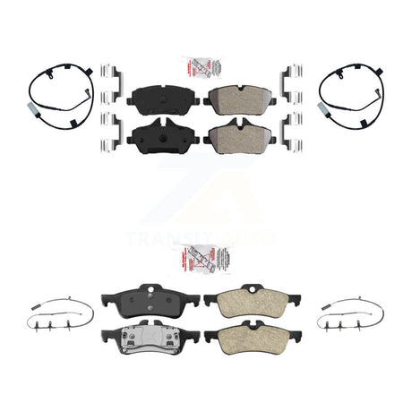 Front Rear Ceramic Disc Brake Pads And Wear Sensors Kit For Mini Cooper KNW-101415
