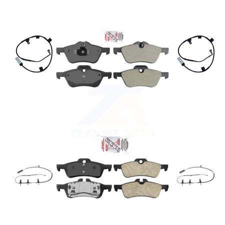 Front Rear Ceramic Disc Brake Pads And Wear Sensors Kit For Mini Cooper KNW-101416