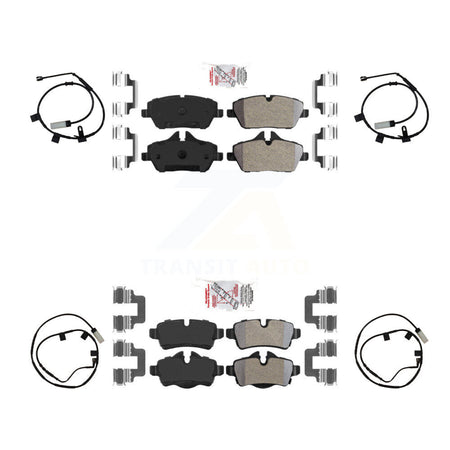 Front Rear Ceramic Disc Brake Pads And Wear Sensors Kit For Mini Cooper KNW-101425