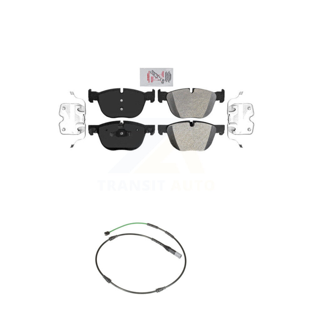 Front Ceramic Disc Brake Pads And Wear Sensors Kit For BMW X6 xDrive35i with 3.0L KNW-101464
