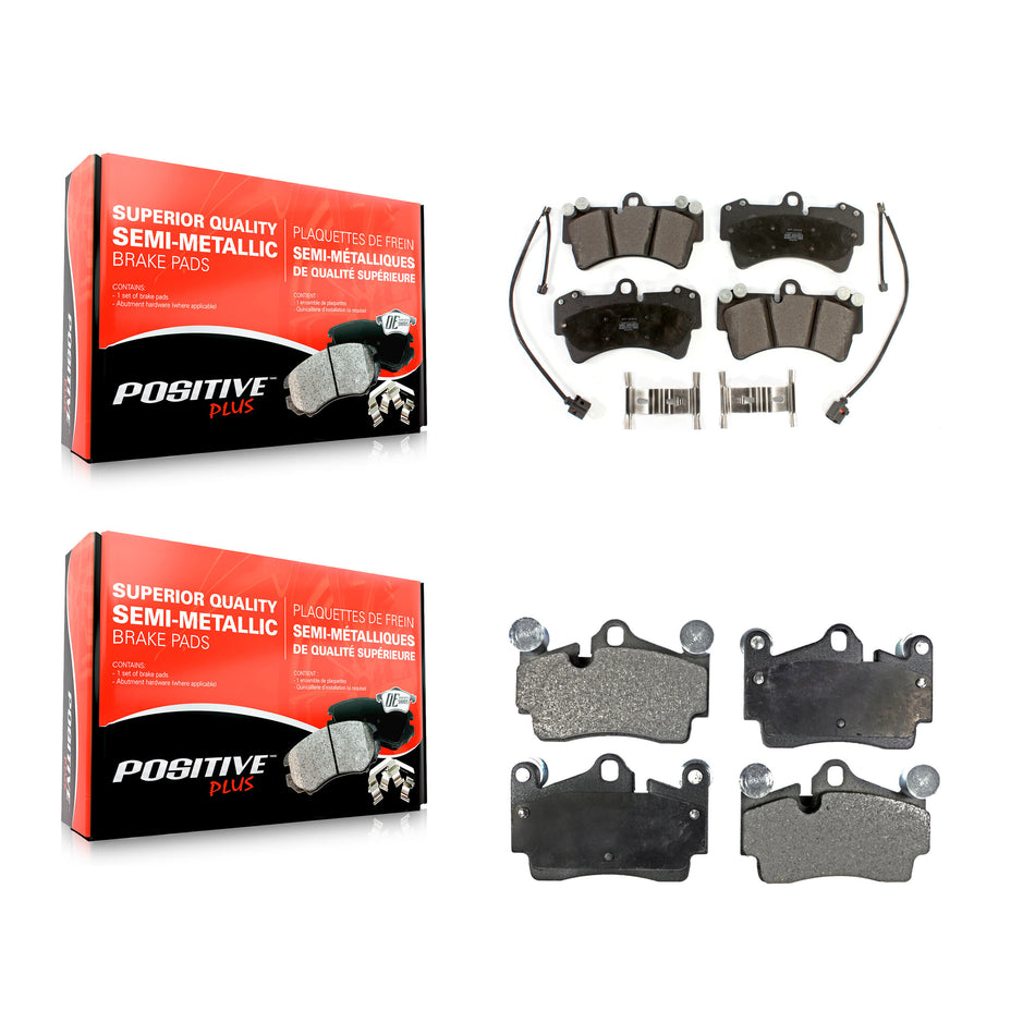 Front Rear Semi-Metallic Brake Pads Kit For Audi Q7 Porsche Cayenne Volkswagen Touareg KPF-100014