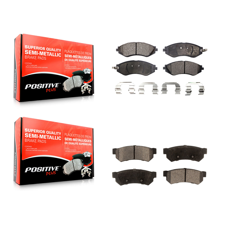 Front Rear Semi-Metallic Brake Pads Kit For Suzuki Forenza Reno Chevrolet Optra KPF-100021