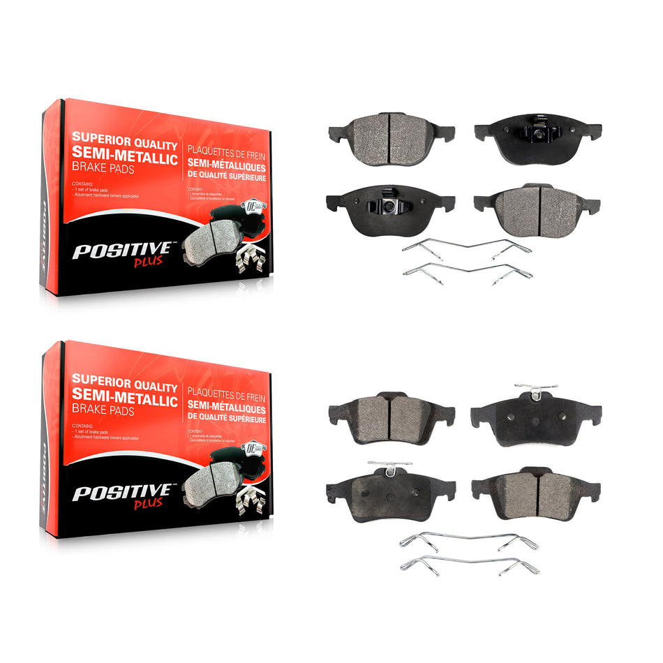 Front Rear Semi-Metallic Brake Pads Kit For Ford Focus Escape Mazda 3 Volvo 5 C-Max EcoSport S40 Transit Connect C70 C30 V50 Sport KPF-100022