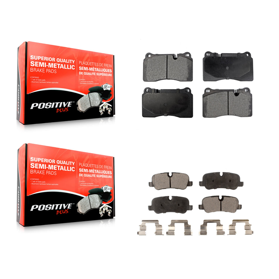 Front Rear Semi-Metallic Brake Pads Kit For 2006-2009 Land Rover Range Supercharged KPF-100070