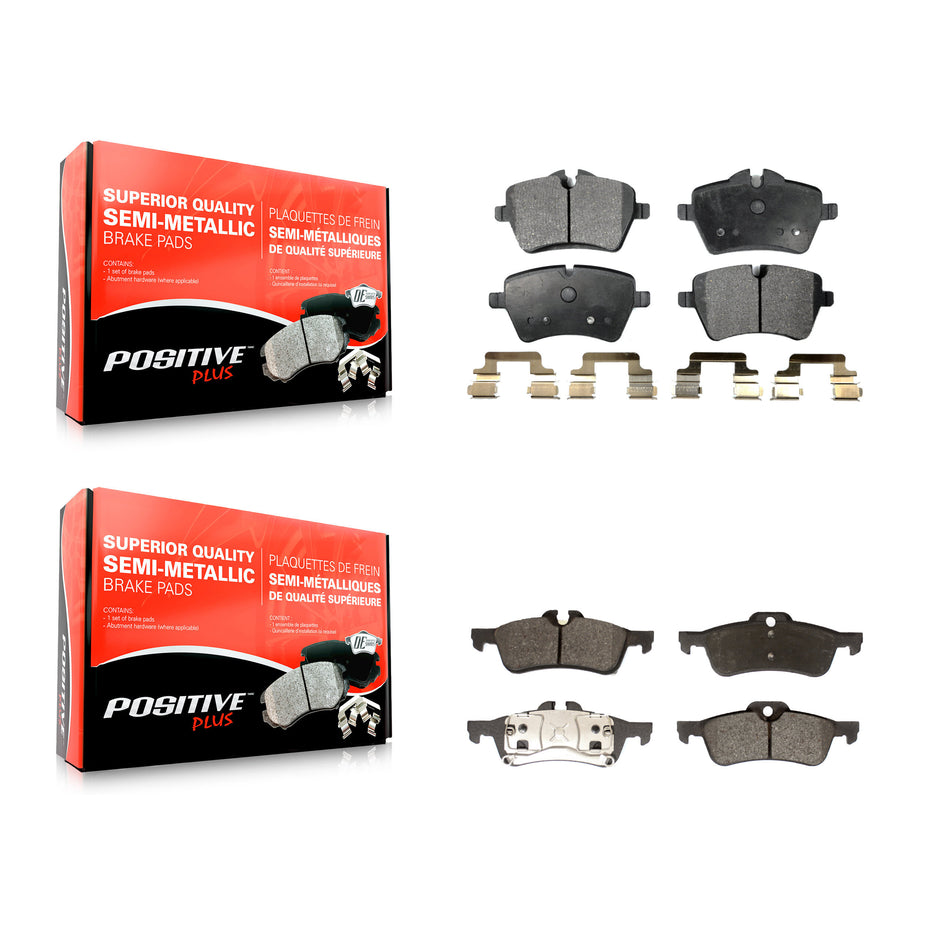 Front Rear Semi-Metallic Brake Pads Kit For Mini Cooper With 294mm Diameter Rotor KPF-100082