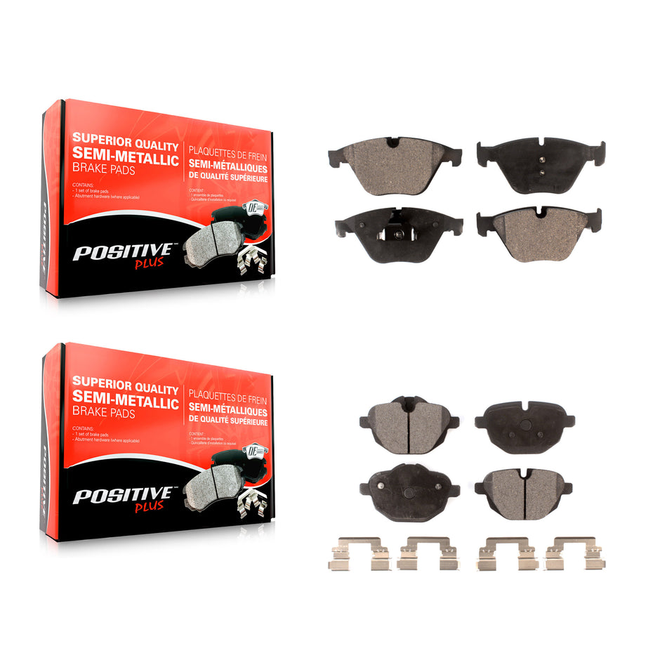 Front Rear Semi-Metallic Brake Pads Kit For BMW 535i xDrive 528i 535d ActiveHybrid 5 KPF-100202