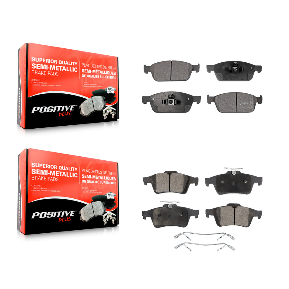 Front Rear Semi-Metallic Brake Pads Kit For Ford Escape Transit Connect KPF-100247