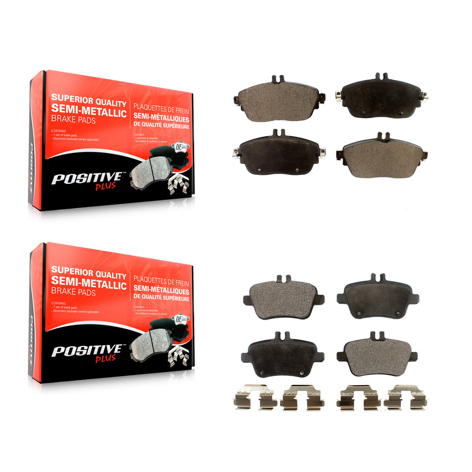 Front Rear Semi-Metallic Brake Pads Kit For Mercedes-Benz GLA250 CLA250 INFINITI QX30 B Electric Drive B250e B250 KPF-100257