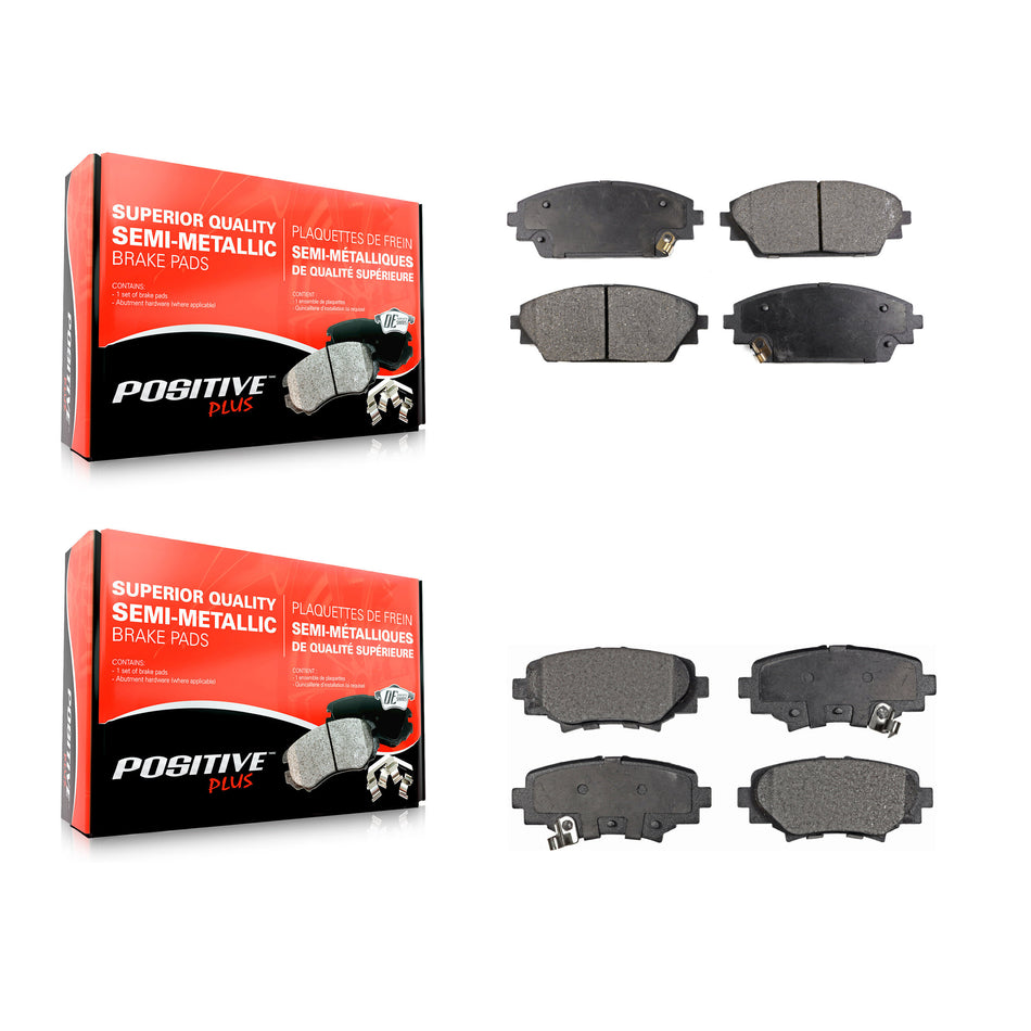 Front Rear Semi-Metallic Brake Pads Kit For Mazda 3 Sport KPF-100268
