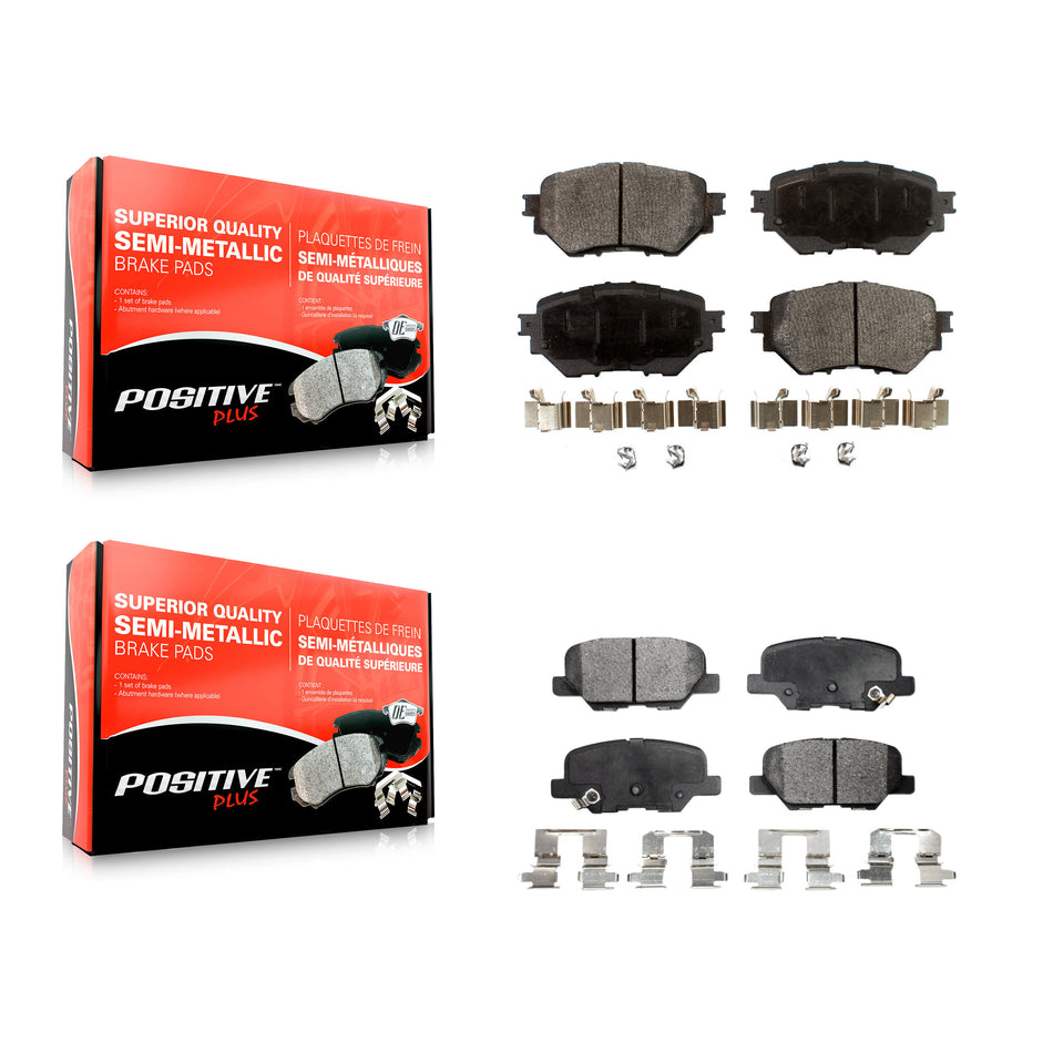 Front Rear Semi-Metallic Brake Pads Kit For Mazda 3 Sport KPF-100272