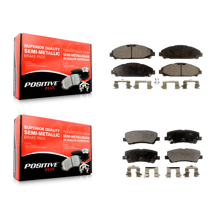 Front Rear Semi-Metallic Brake Pads Kit For Ford Mustang KPF-100274