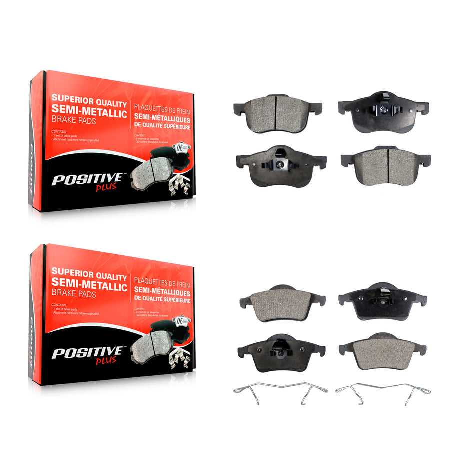 Front Rear Semi-Metallic Brake Pads Kit For Volvo S60 V70 XC70 S80 KPF-100363