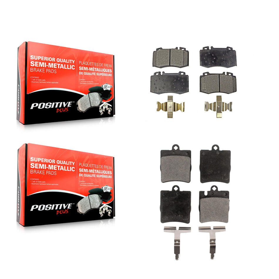 Front Rear Semi-Metallic Brake Pads Kit For Mercedes-Benz C230 C320 SLK350 C350 KPF-100385