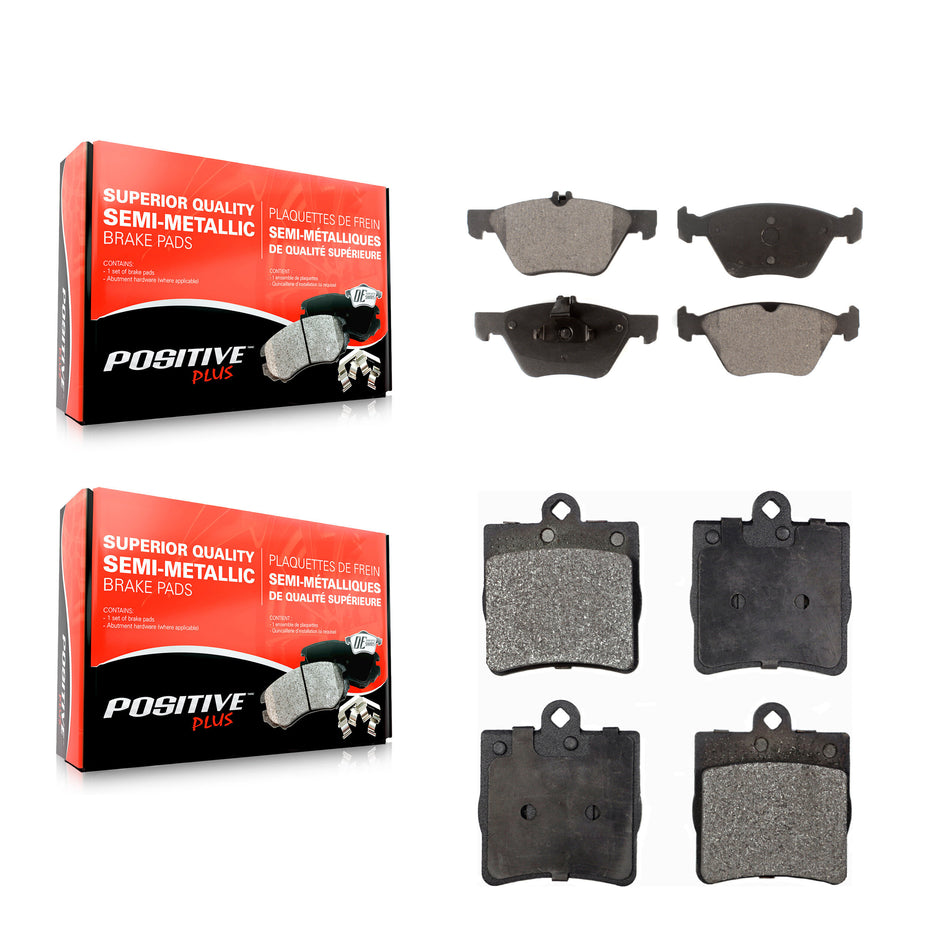 Front Rear Semi-Metallic Brake Pads Kit For Chrysler Crossfire Mercedes-Benz SLK320 KPF-100387