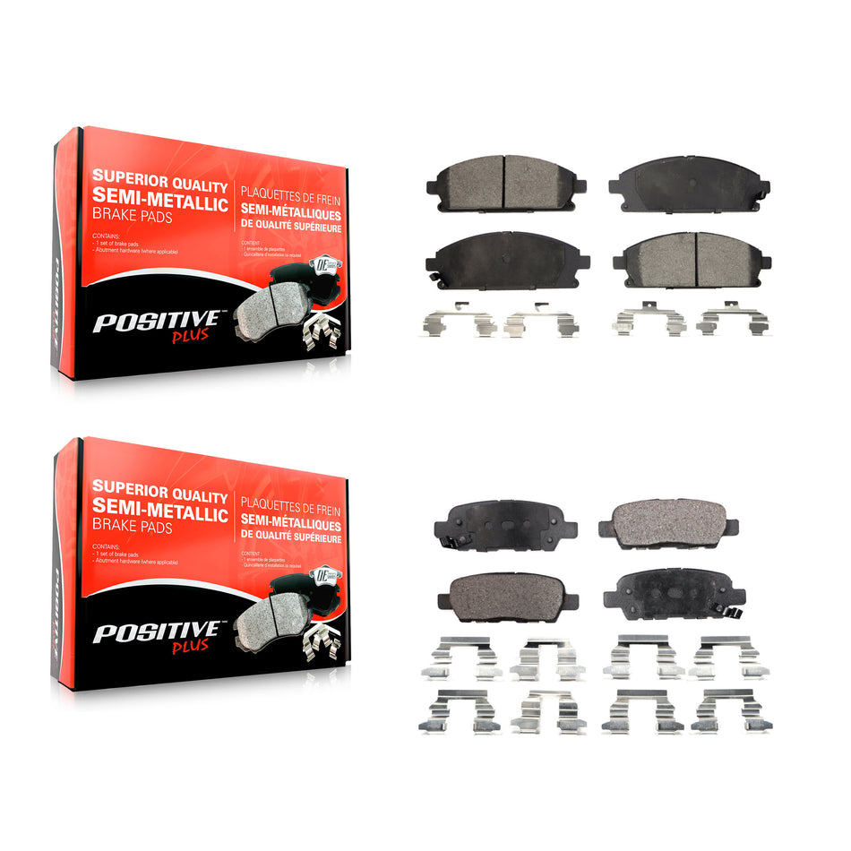 Front Rear Semi-Metallic Brake Pads Kit For Nissan Quest X-Trail KPF-100392