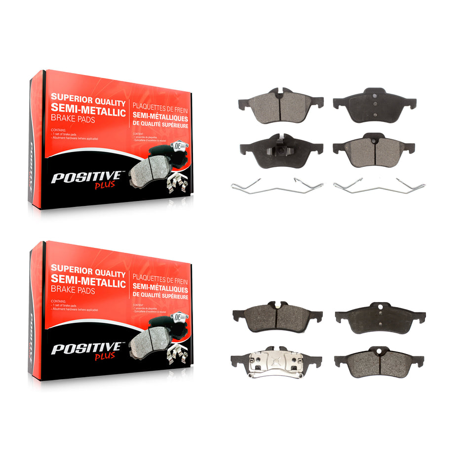 Front Rear Semi-Metallic Brake Pads Kit For Mini Cooper With 276mm Diameter Rotor KPF-100439