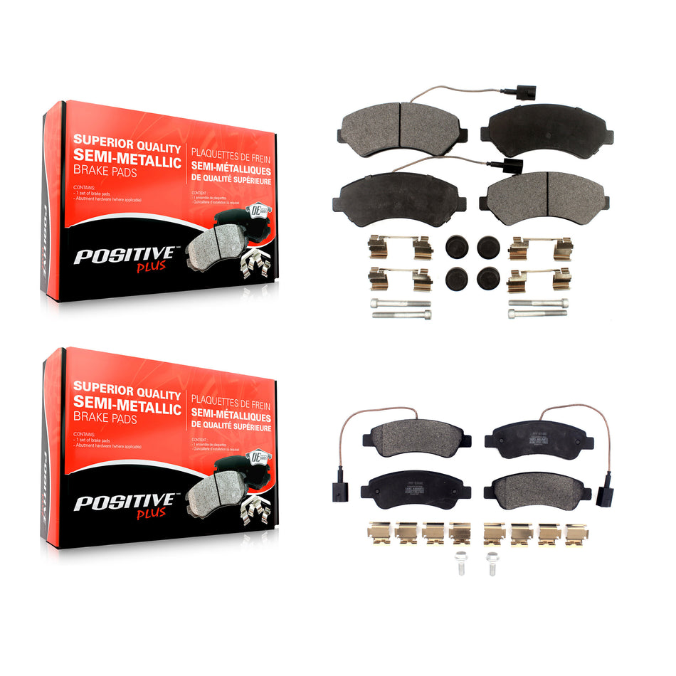 Front Rear Semi-Metallic Brake Pads Kit For Ram ProMaster 1500 2500 3500 KPF-100469