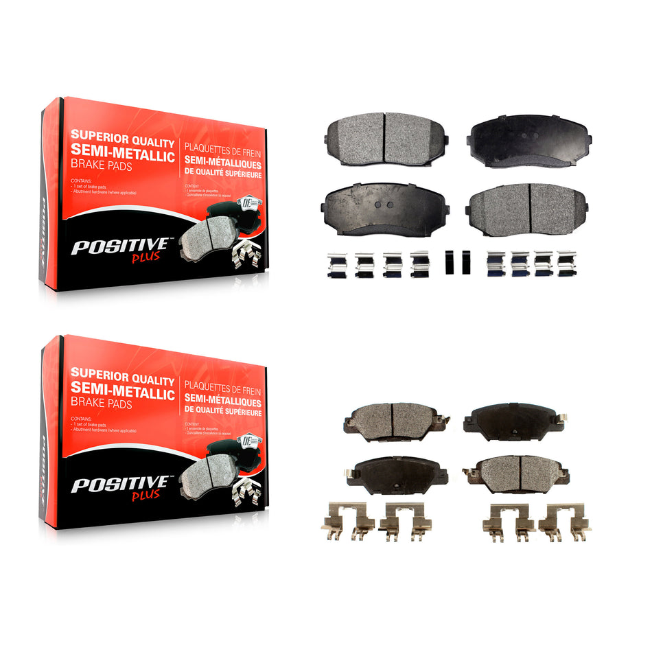 Front Rear Semi-Metallic Brake Pads Kit For 2019-2022 Mazda CX-5 Turbocharged KPF-100515