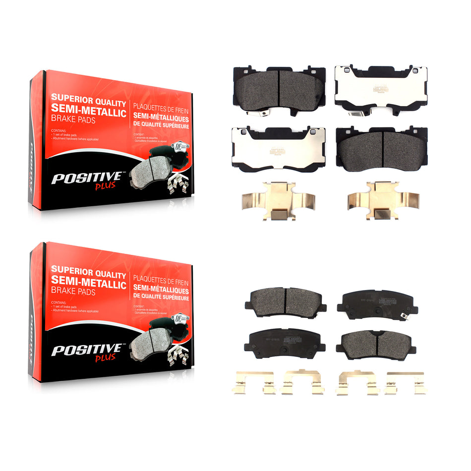 Front Rear Semi-Metallic Brake Pads Kit For Ford Mustang KPF-100530