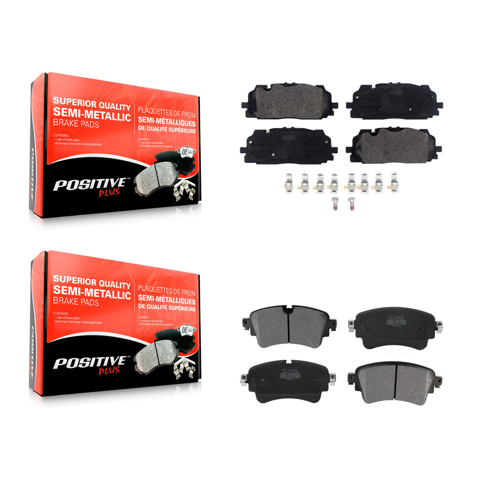 Front Rear Semi-Metallic Brake Pads Kit For Audi A6 Quattro S5 S4 Sportback allroad A7 KPF-100536