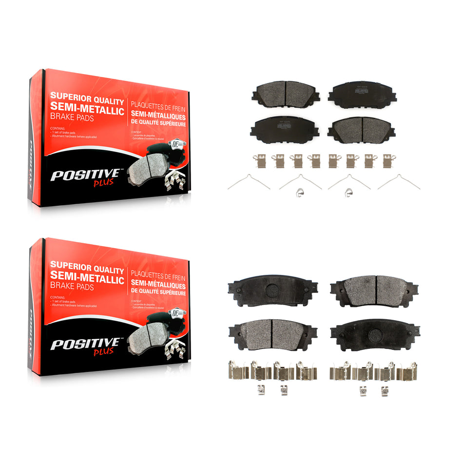 Front Rear Semi-Metallic Brake Pads Kit For Toyota Camry RAV4 Lexus C-HR ES350 Avalon ES300h UX250h UX200 ES250 Venza KPF-100541