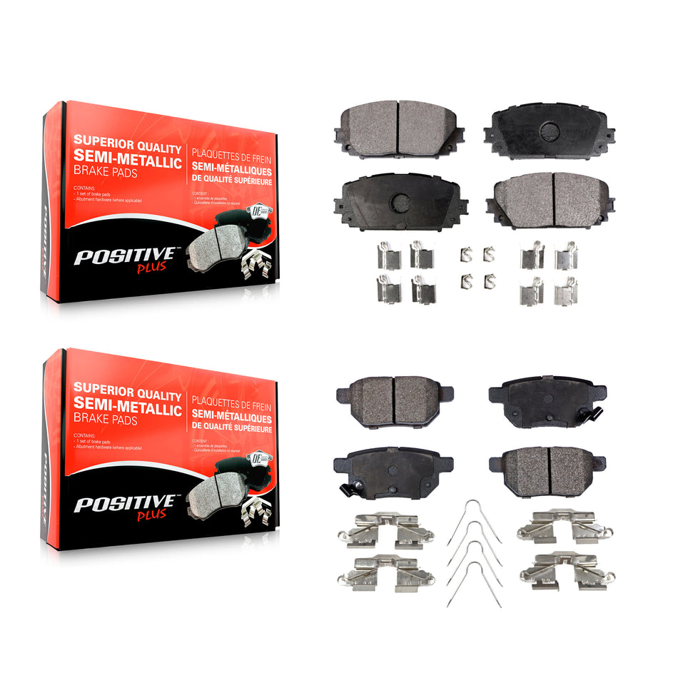 Front Rear Semi-Metallic Brake Pads Kit For Toyota Yaris KPF-100555