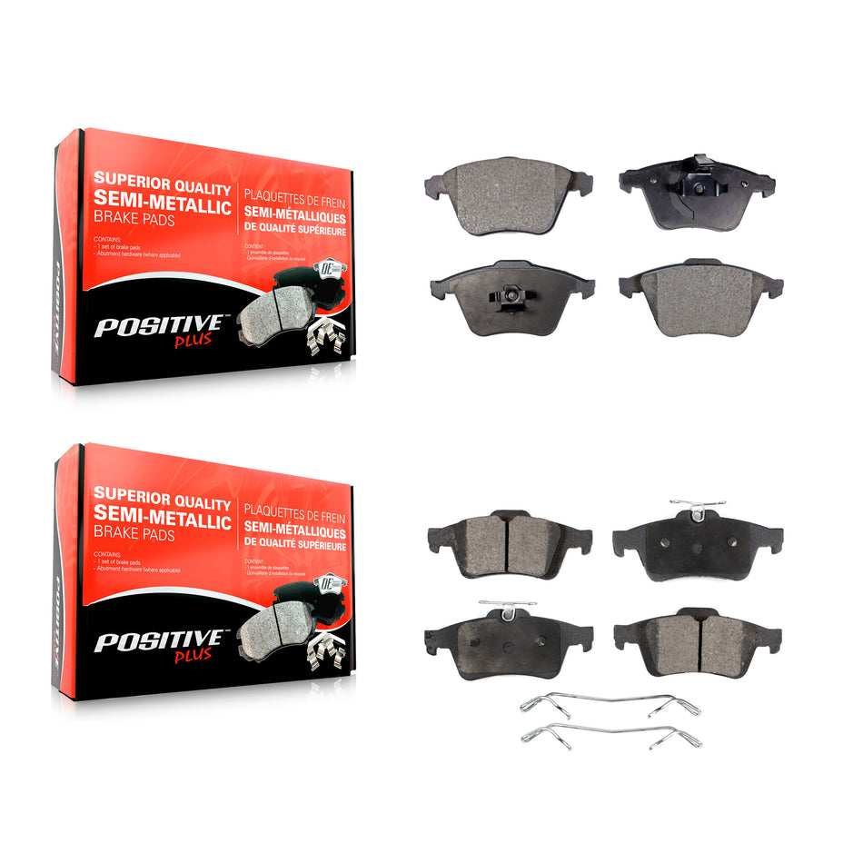 Front Rear Semi-Metallic Brake Pads Kit For Mazda 3 Volvo S40 C70 V50 KPF-100560