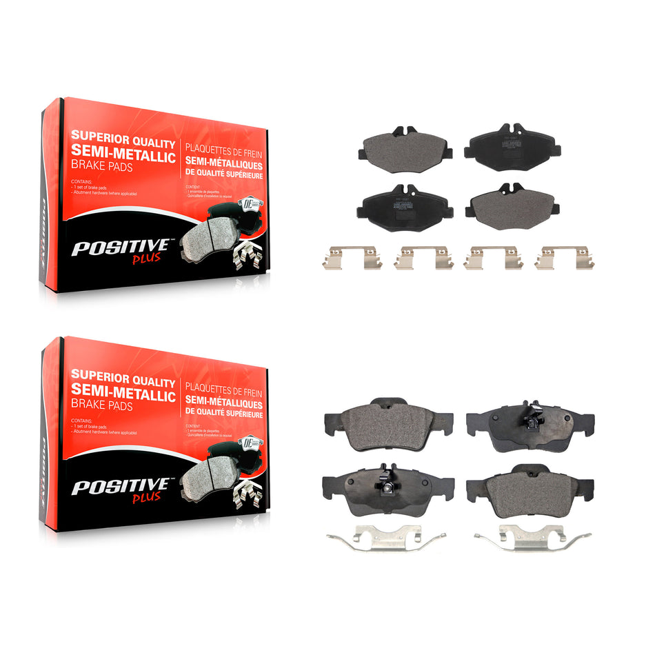 Front Rear Semi-Metallic Brake Pads Kit For Mercedes-Benz E320 E350 KPF-100567