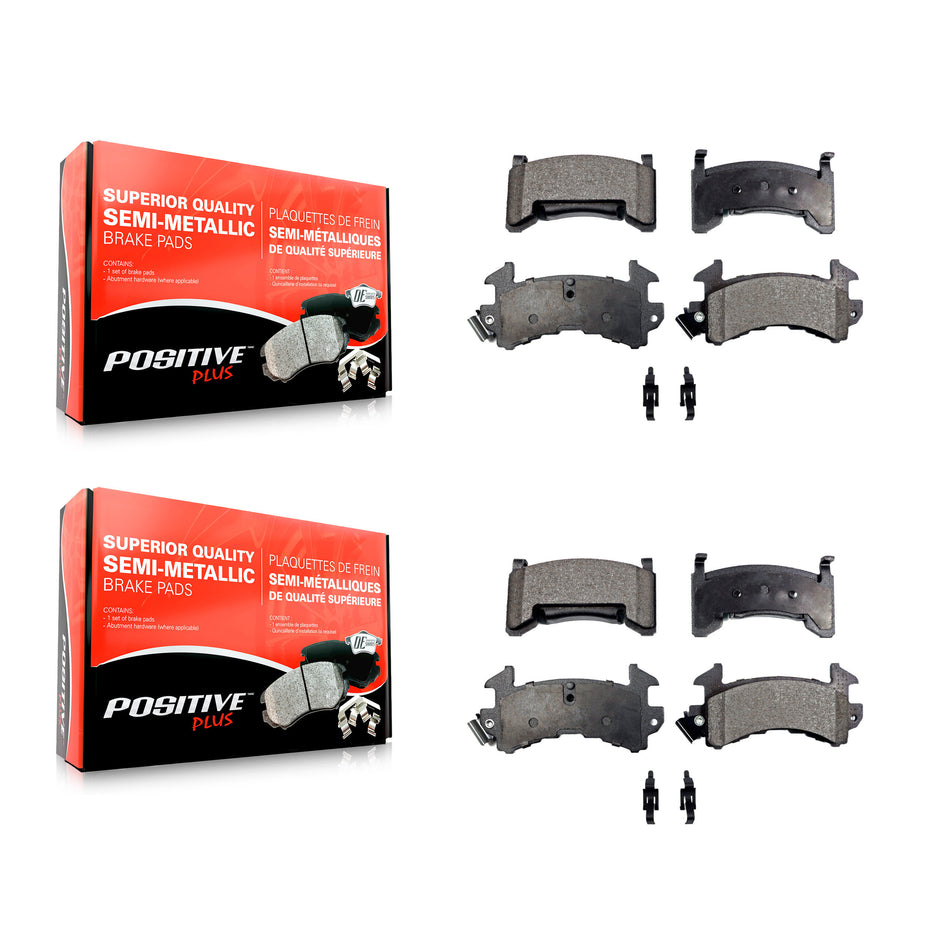 Front Rear Semi-Metallic Brake Pads Kit For Chevrolet Camaro Pontiac Firebird Cadillac Eldorado Buick Riviera Seville Oldsmobile Toronado KPF-100570