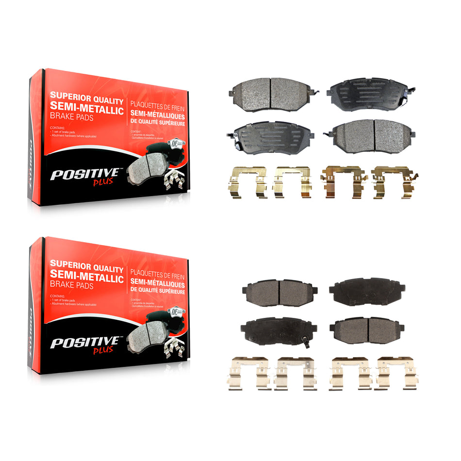 Front Rear Semi-Metallic Brake Pads Kit For Subaru Forester Outback Legacy Tribeca B9 KPF-100584