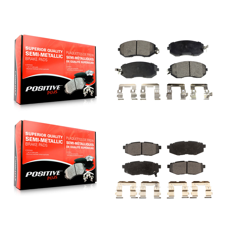 Front Rear Semi-Metallic Brake Pads Kit For Scion FR-S Subaru BRZ Toyota 86 KPF-100593