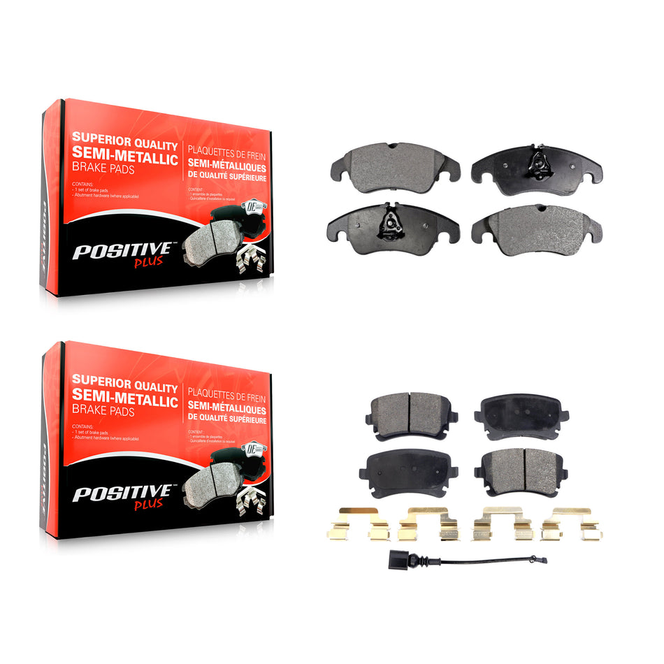 Front Rear Semi-Metallic Brake Pads Kit For Audi S4 S5 A4 allroad KPF-100602