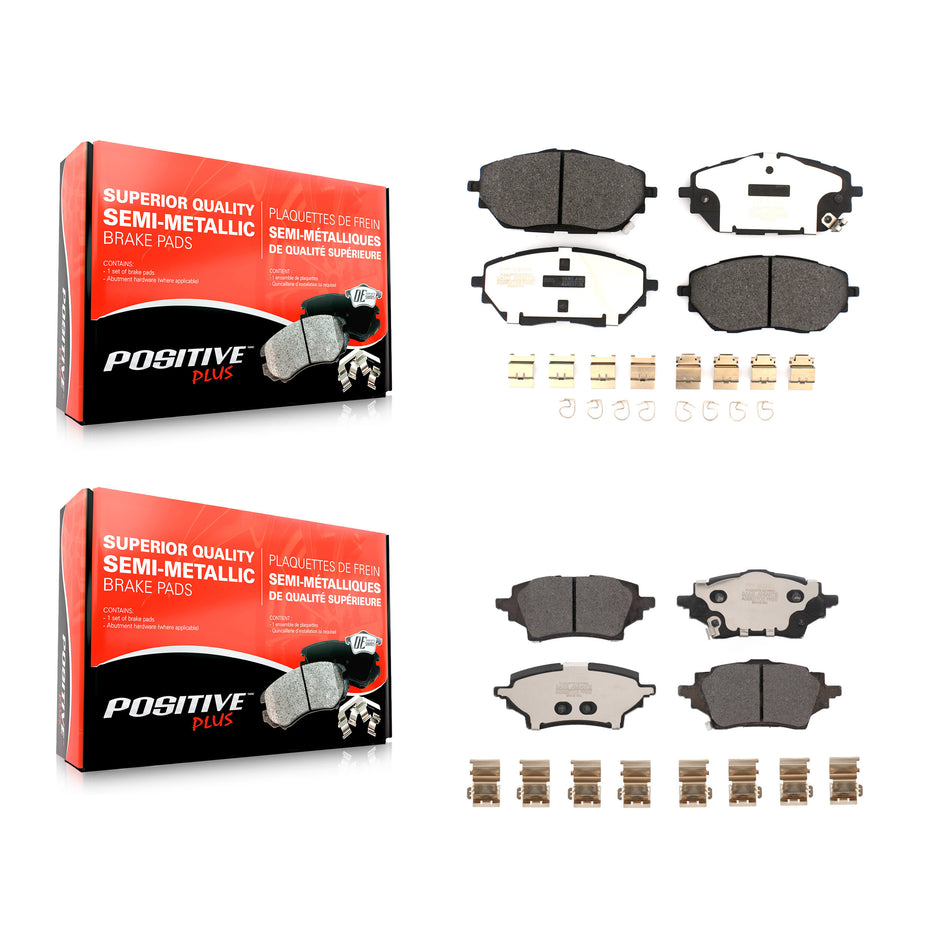 Front Rear Semi-Metallic Brake Pads Kit For Toyota C-HR KPF-100604