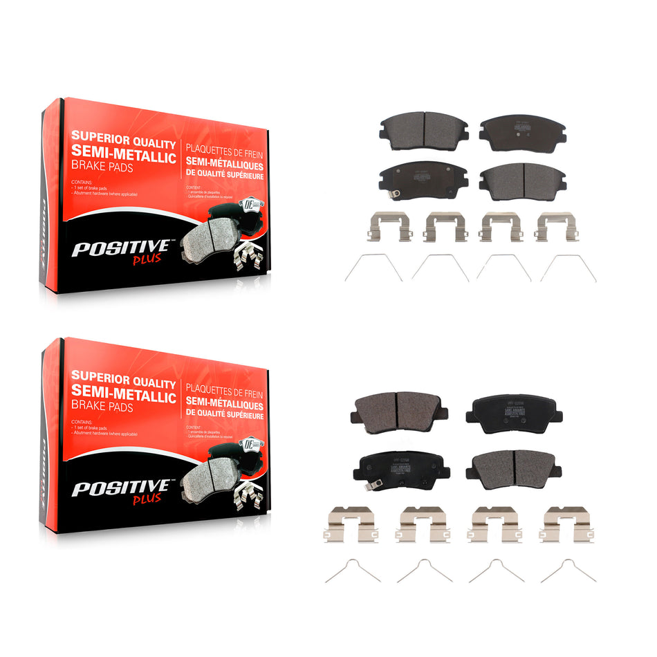 Front Rear Semi-Metallic Brake Pads Kit For Kia Sportage Hyundai Tucson KPF-100631