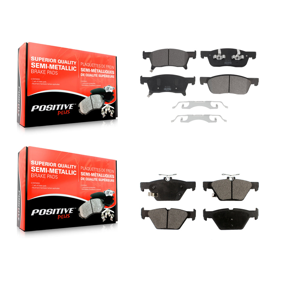 Front Rear Semi-Metallic Brake Pads Kit For 2019-2021 Subaru Ascent KPF-100637