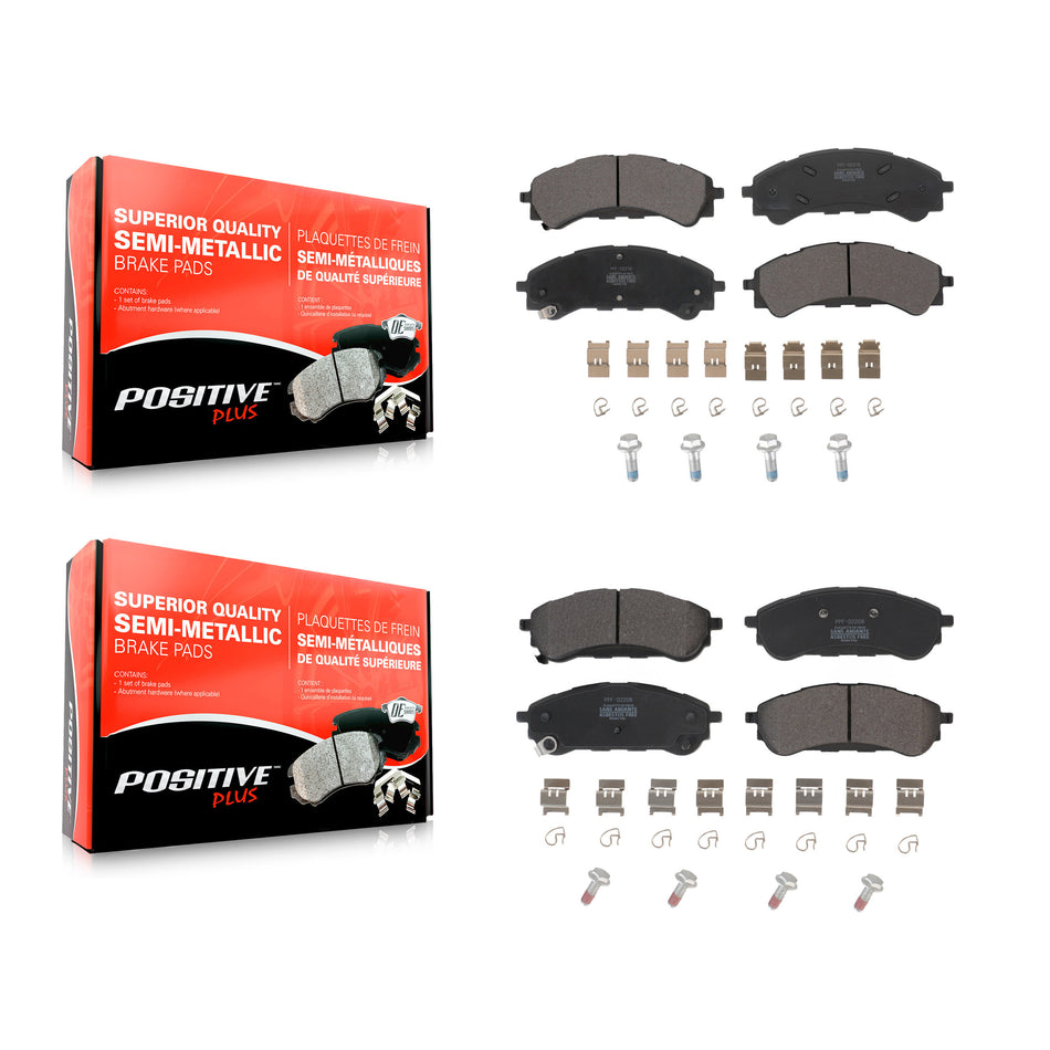 Front Rear Semi-Metallic Brake Pads Kit For 2019-2023 Ford Ranger KPF-100638