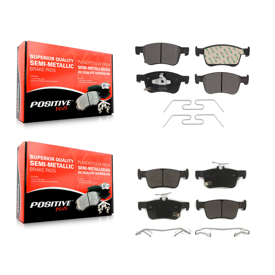 Front Rear Semi-Metallic Brake Pads Kit For 2023-2024 Acura Integra 1.5L KPF-100649