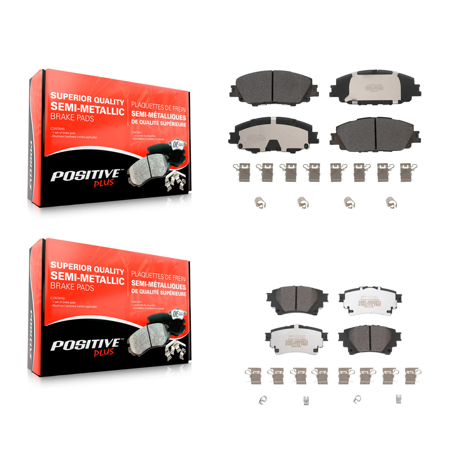 Front Rear Semi-Metallic Brake Pads Kit For Toyota Corolla KPF-100655